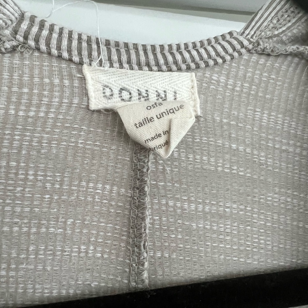 DONNI Ribbed Grey Cardigan, OS - Picture 3 of 3